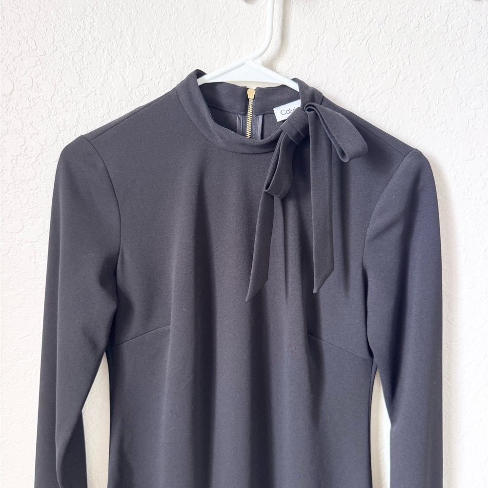 Calvin Klein Bow Tie Midi Dress - Picture 3 of 8
